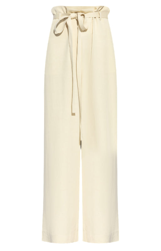 Loose cream trousers