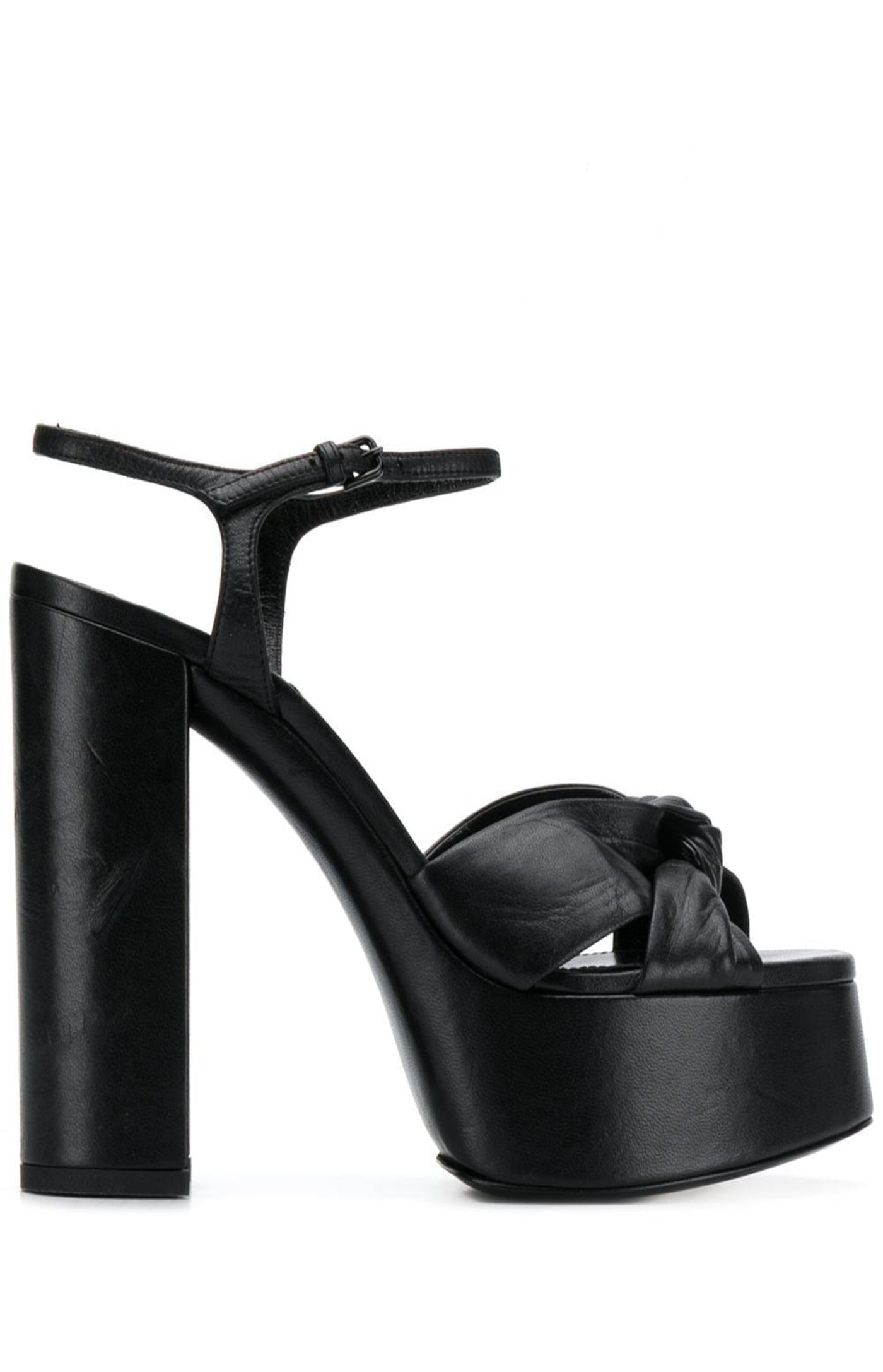 Load image into Gallery viewer, Knot detail 145mm platform sandals