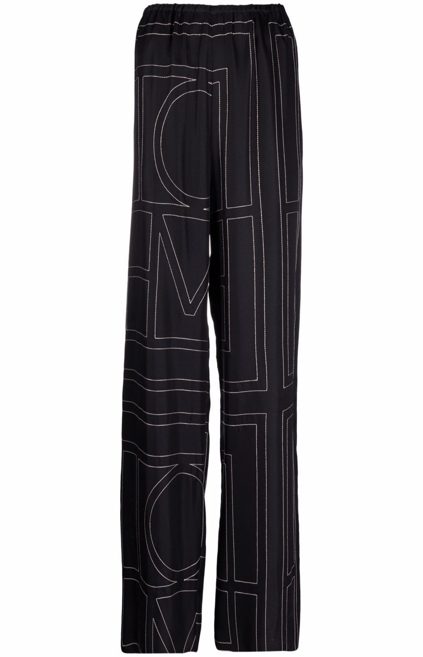 Load image into Gallery viewer, Monogram silk pyjama bottoms