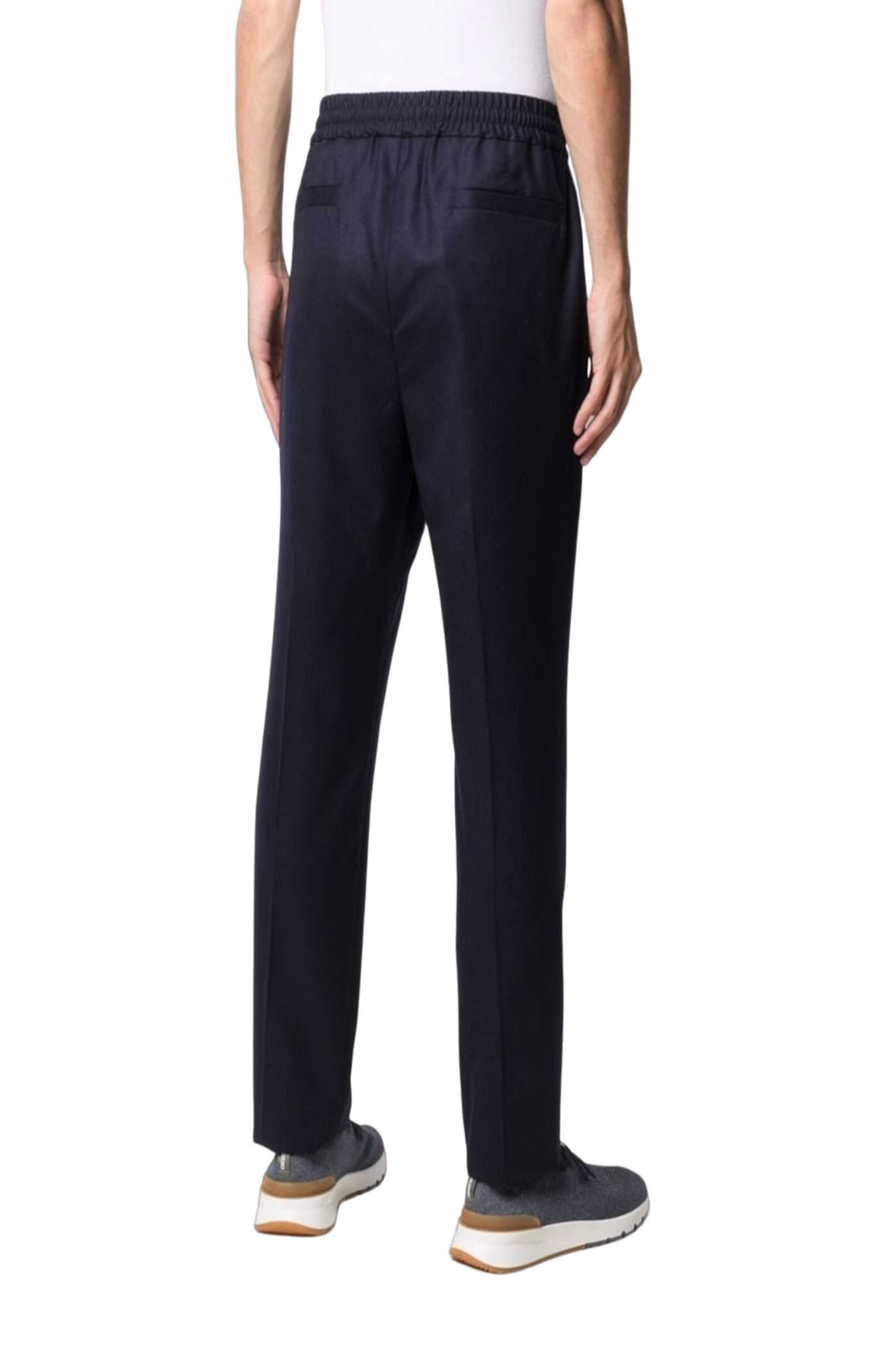 Load image into Gallery viewer, High-rise straight leg wool trousers