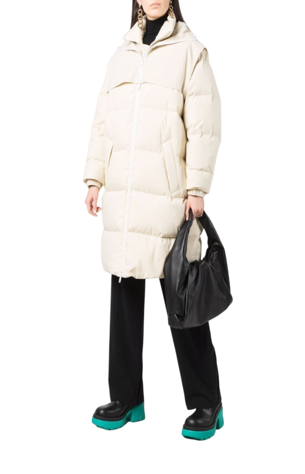 Padded hooded coat