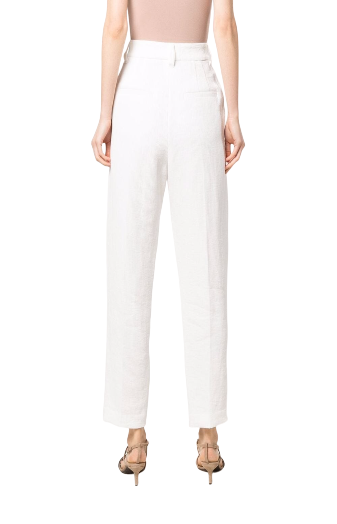 Load image into Gallery viewer, Linen-cotton tapered trousers