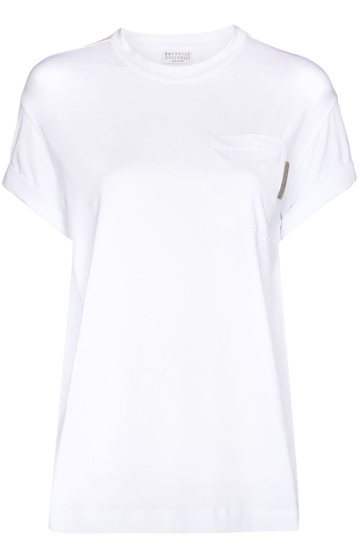 Load image into Gallery viewer, Monili crew-neck cotton T-shirt