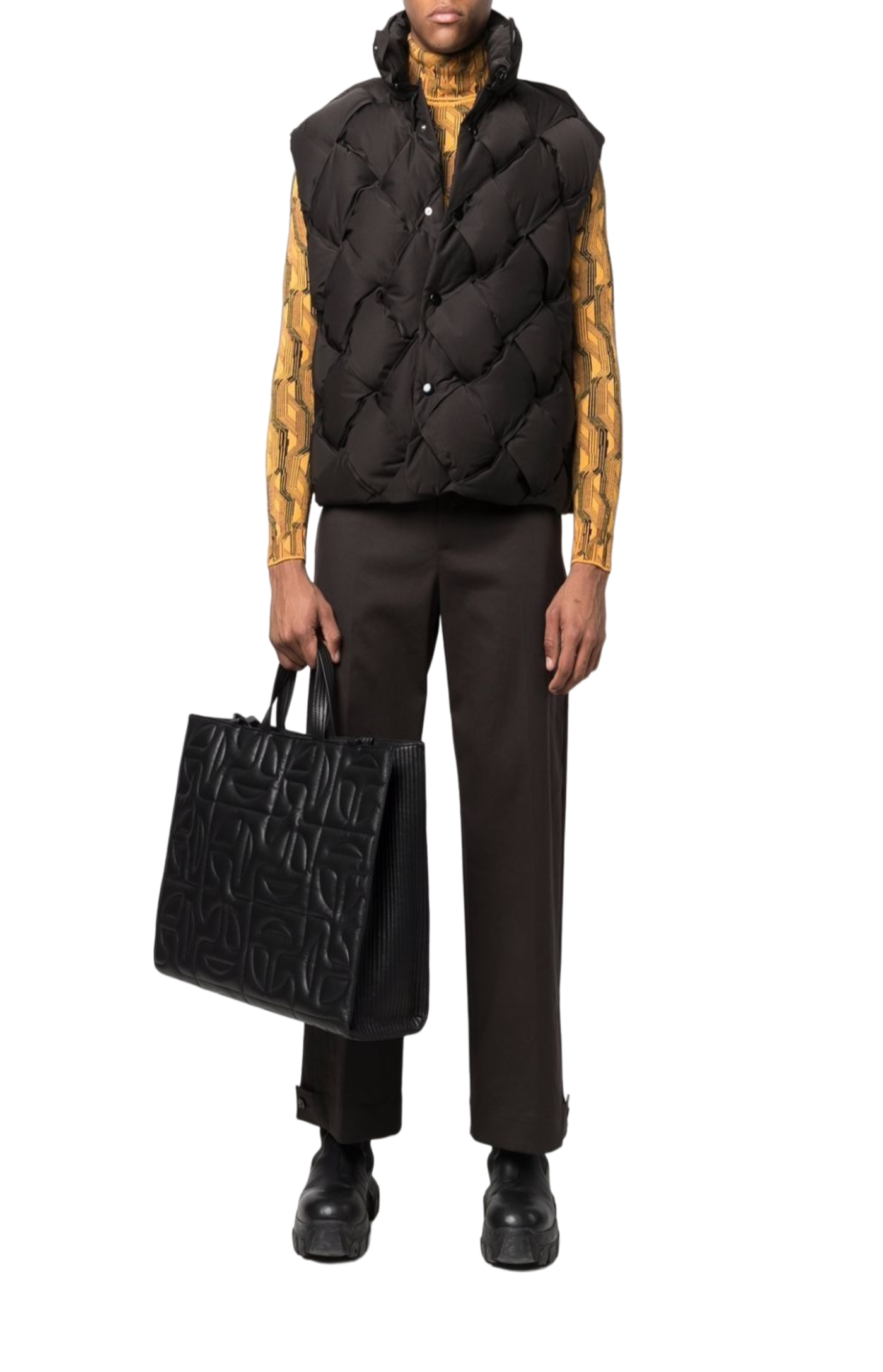 Load image into Gallery viewer, Intrecciato padded gilet