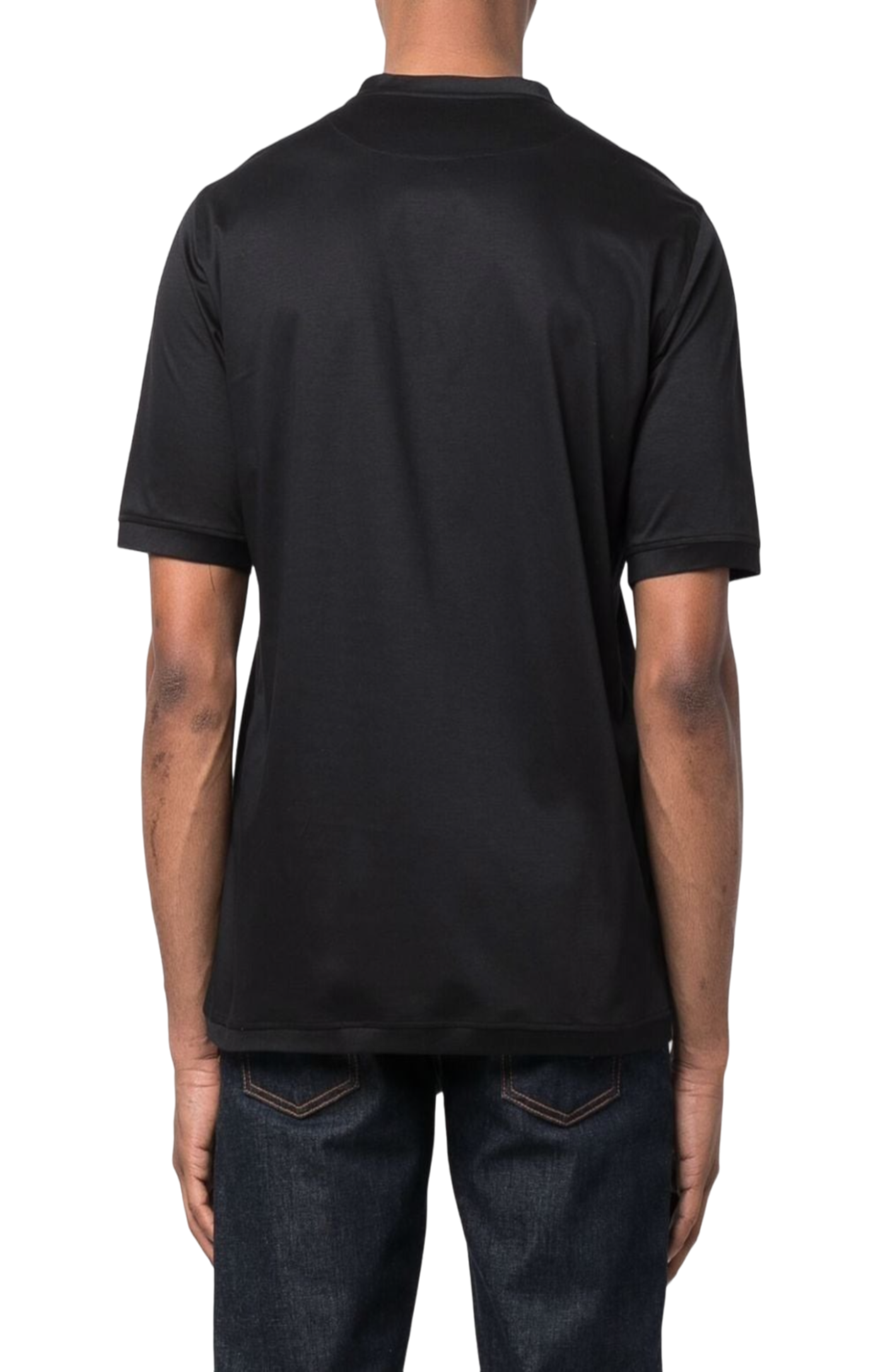 Load image into Gallery viewer, High-neck cotton T-shirt