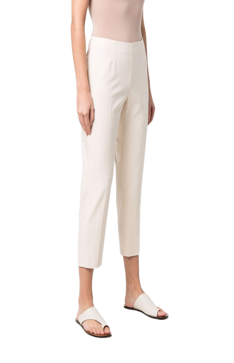 Mid-rise cropped trousers