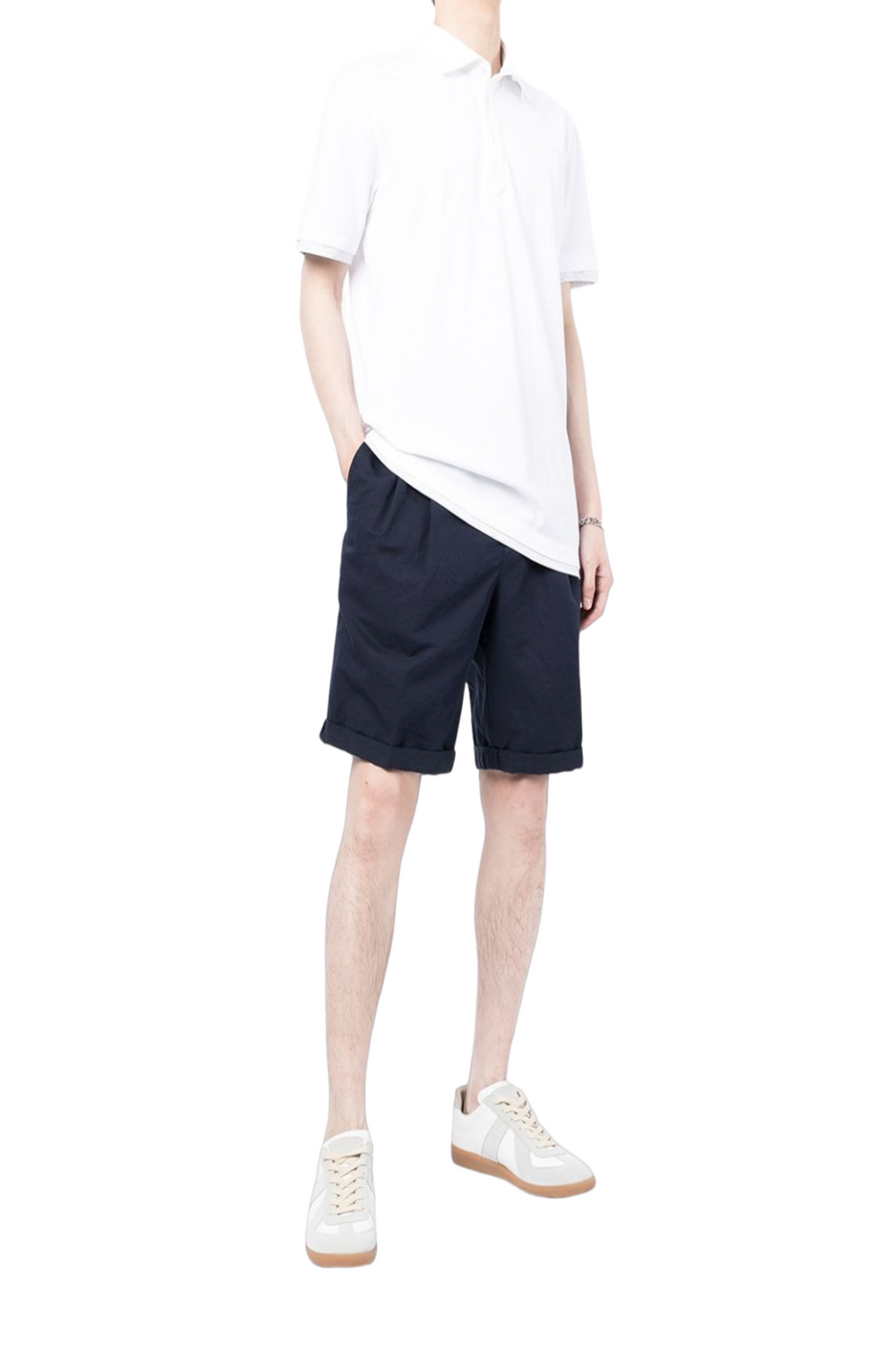 Drawstring chino shorts