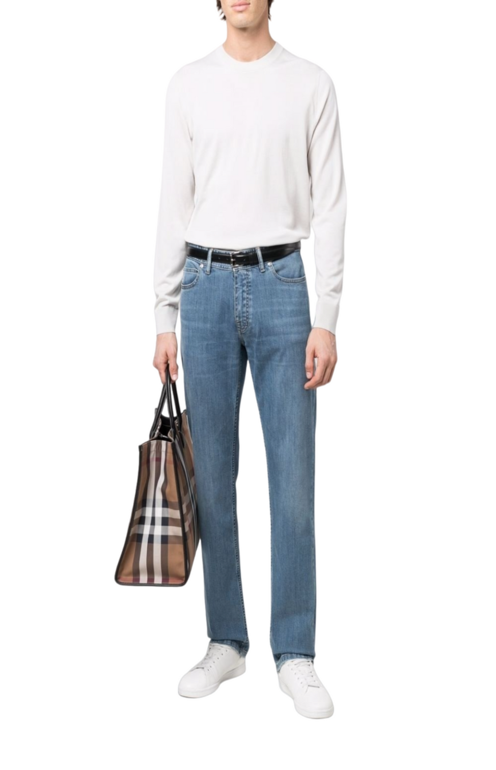 Straight-leg jeans