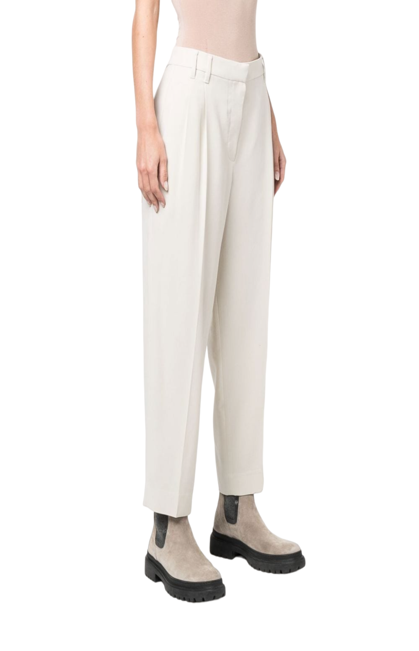 Load image into Gallery viewer, High-waisted tailored trousers