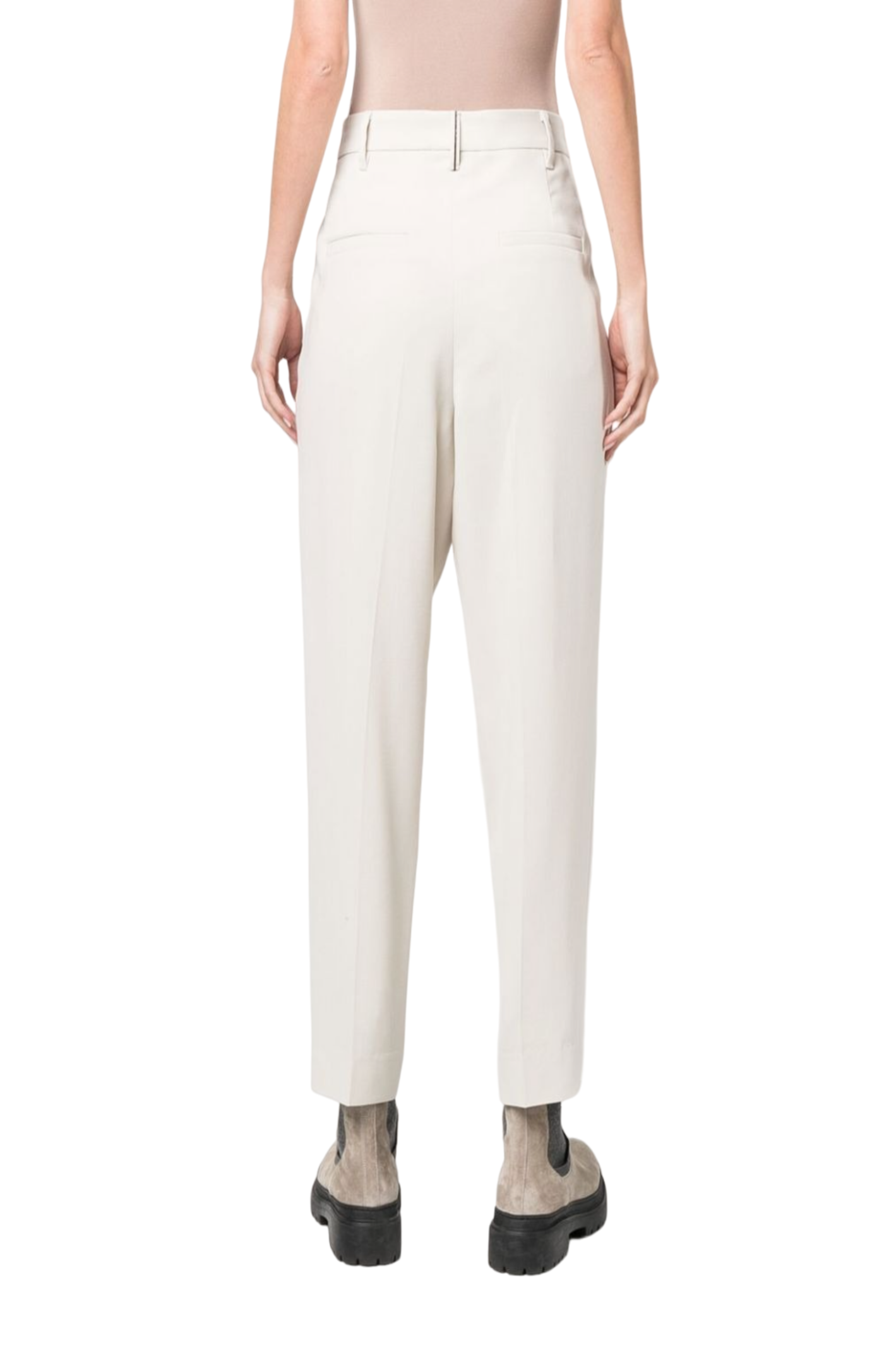 Load image into Gallery viewer, High-waisted tailored trousers