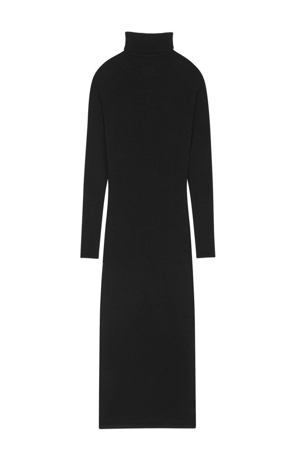 Roll-neck midi dress