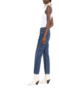 Cropped straight-leg jeans