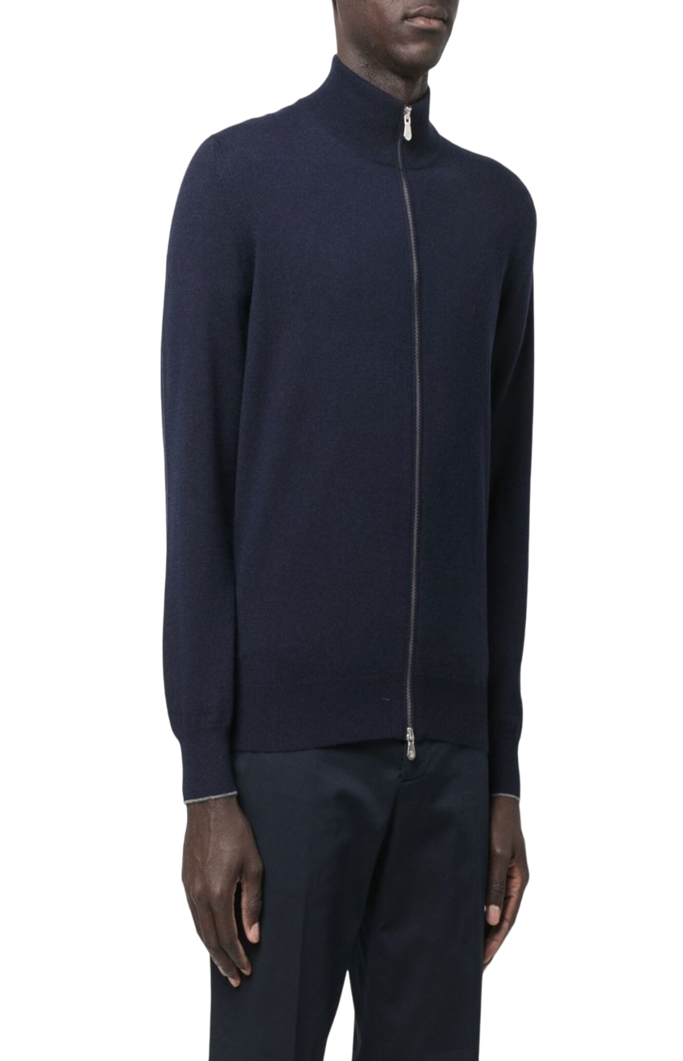 Load image into Gallery viewer, Zip-up cashmere cardigan