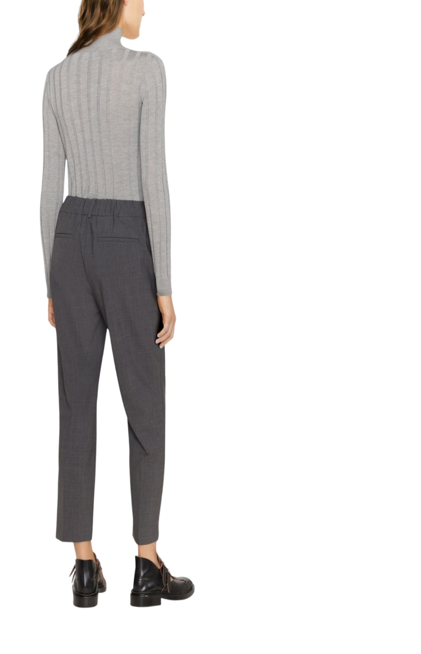 Load image into Gallery viewer, Ribbed high-neck knitted top