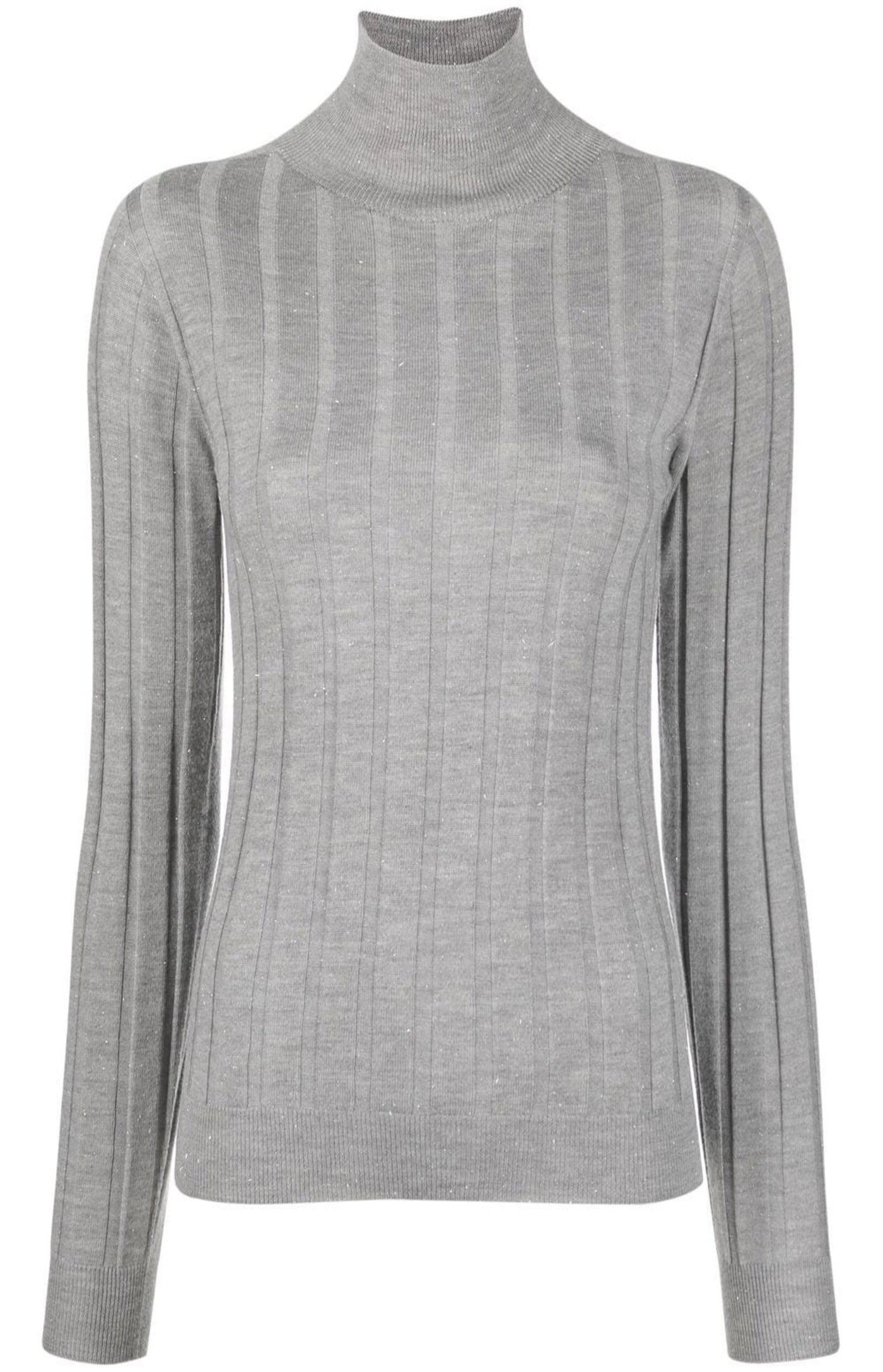 Load image into Gallery viewer, Ribbed high-neck knitted top