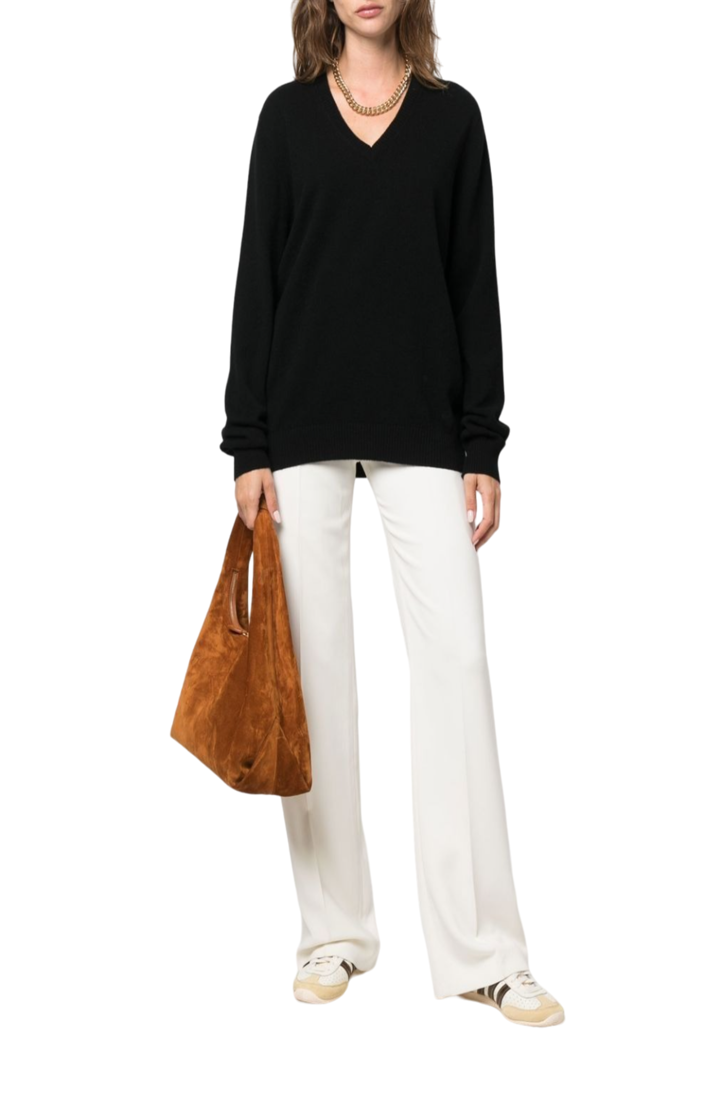 Load image into Gallery viewer, V-neck cashmere sweater