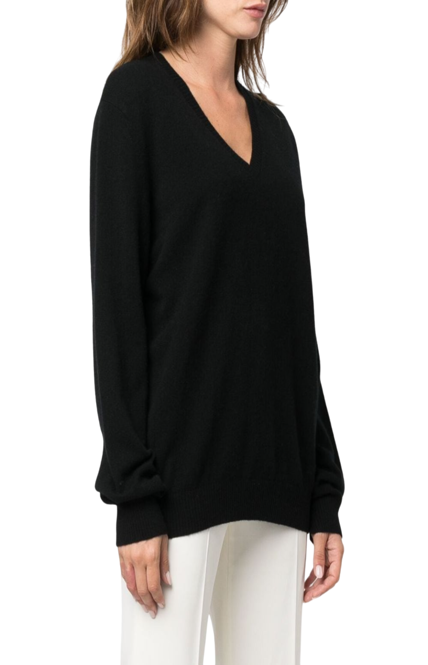 Load image into Gallery viewer, V-neck cashmere sweater