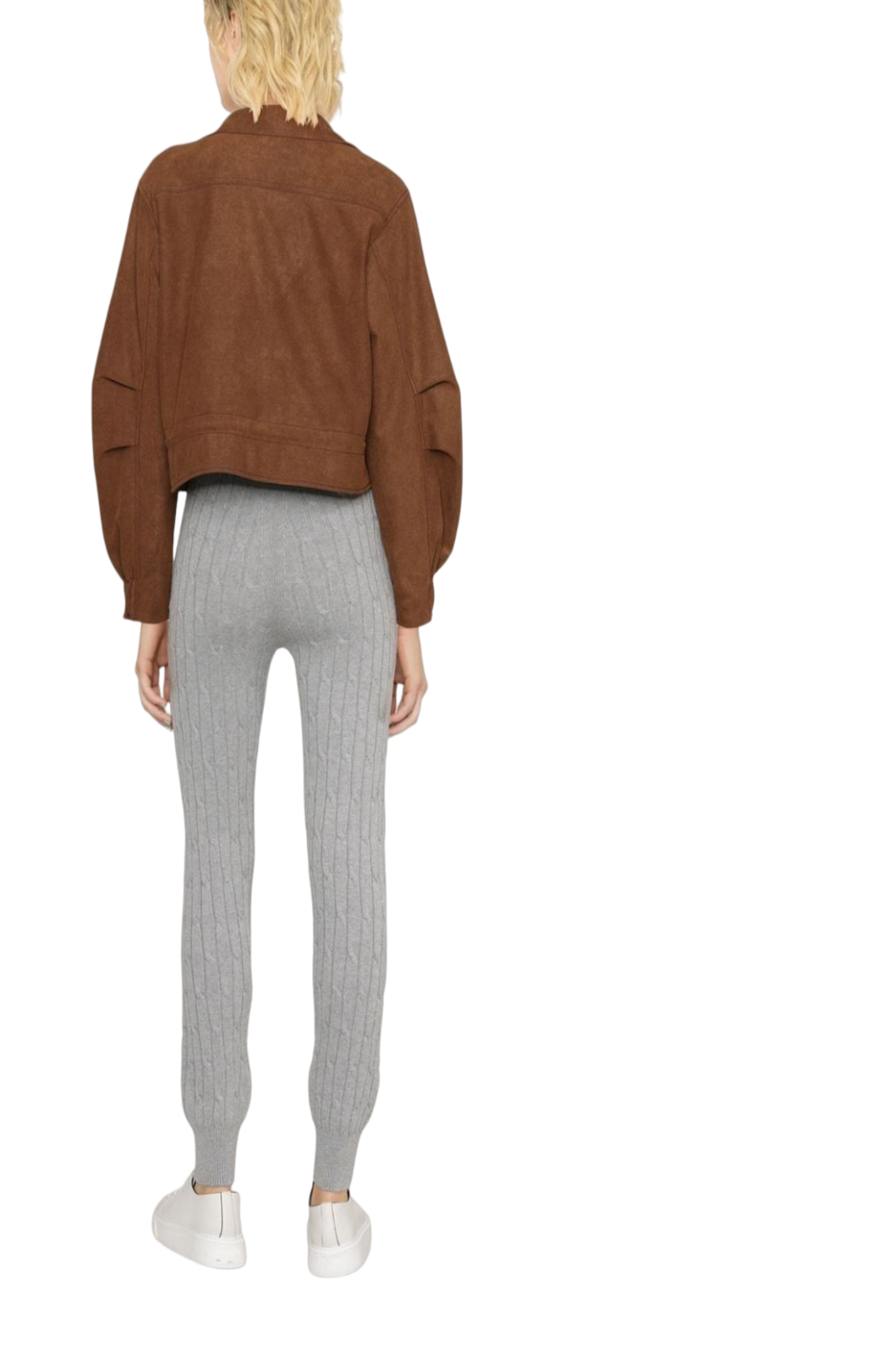 Load image into Gallery viewer, Cable-knit drawstring track pants