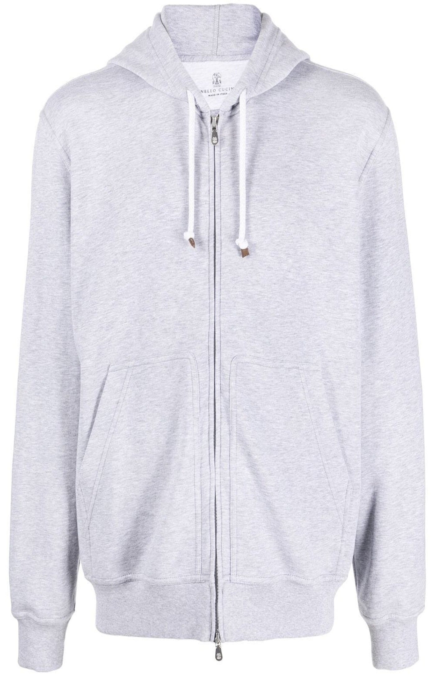 Load image into Gallery viewer, Zipped cotton-blend hoodie