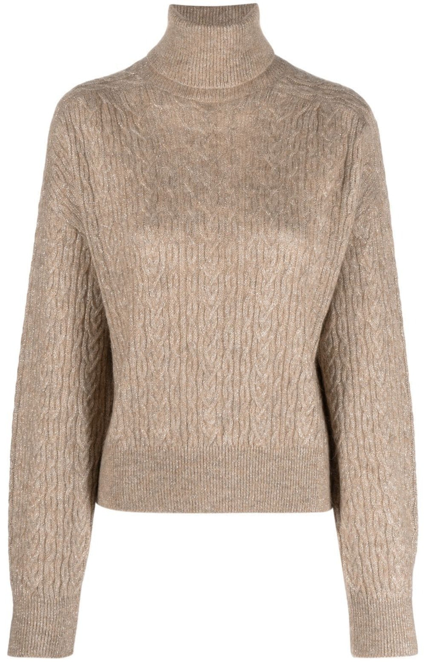 Load image into Gallery viewer, Cable-knit crew-neck jumper