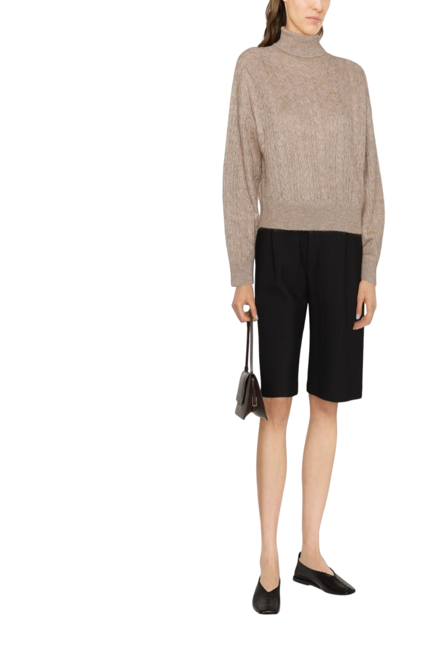 Load image into Gallery viewer, Cable-knit crew-neck jumper