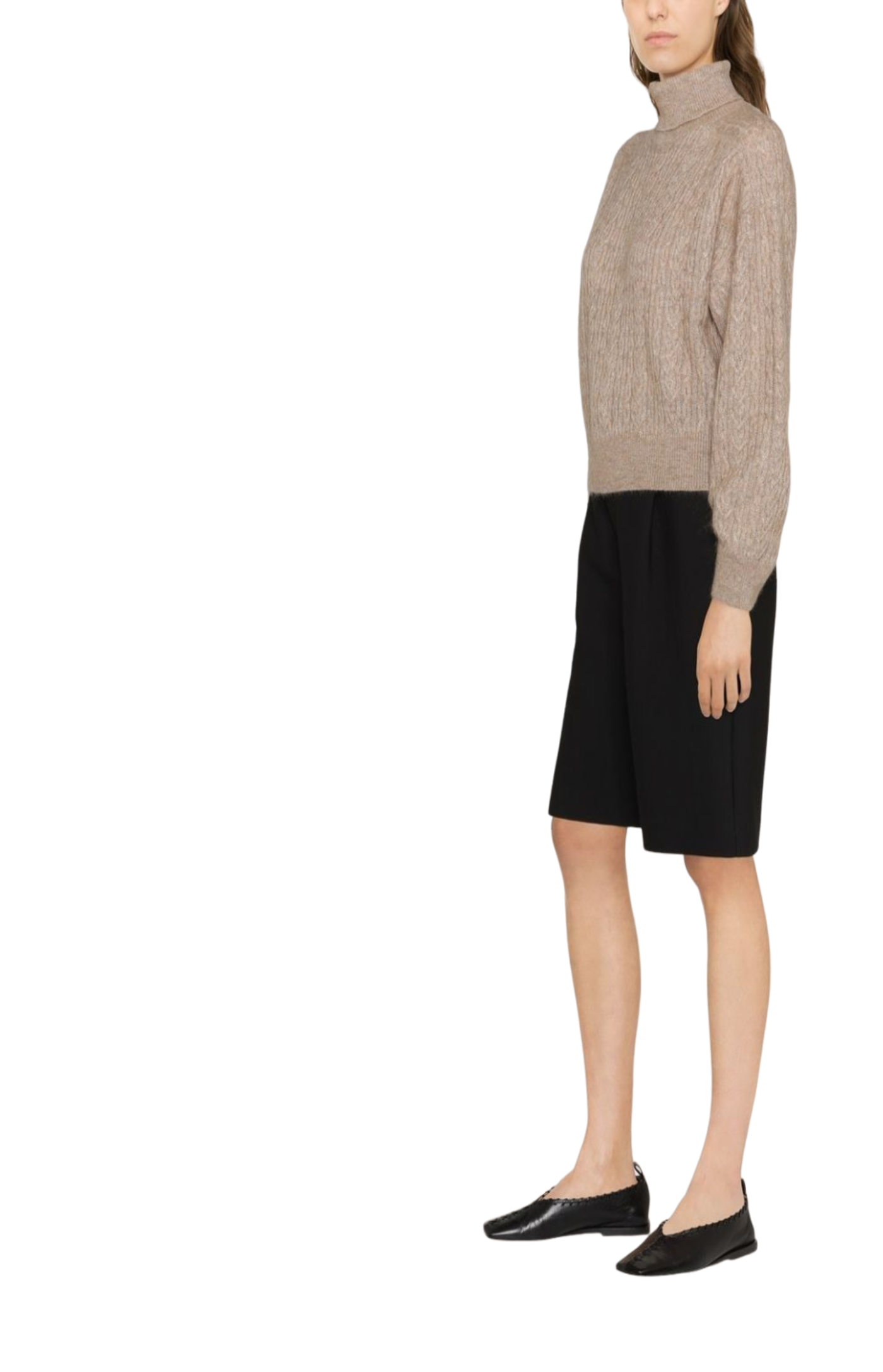 Load image into Gallery viewer, Cable-knit crew-neck jumper