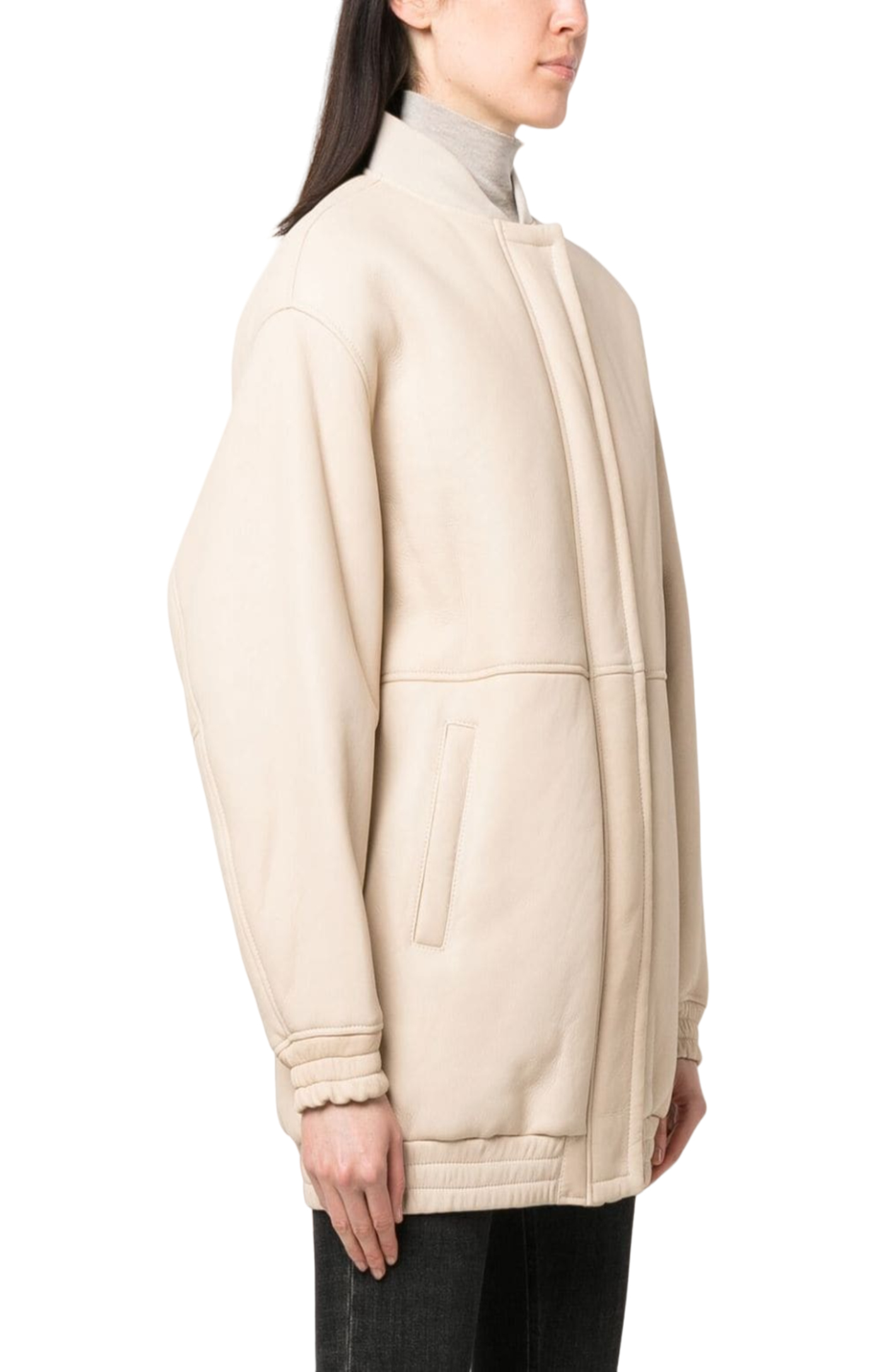 Load image into Gallery viewer, Gabriola shearling-lined bomber jacket