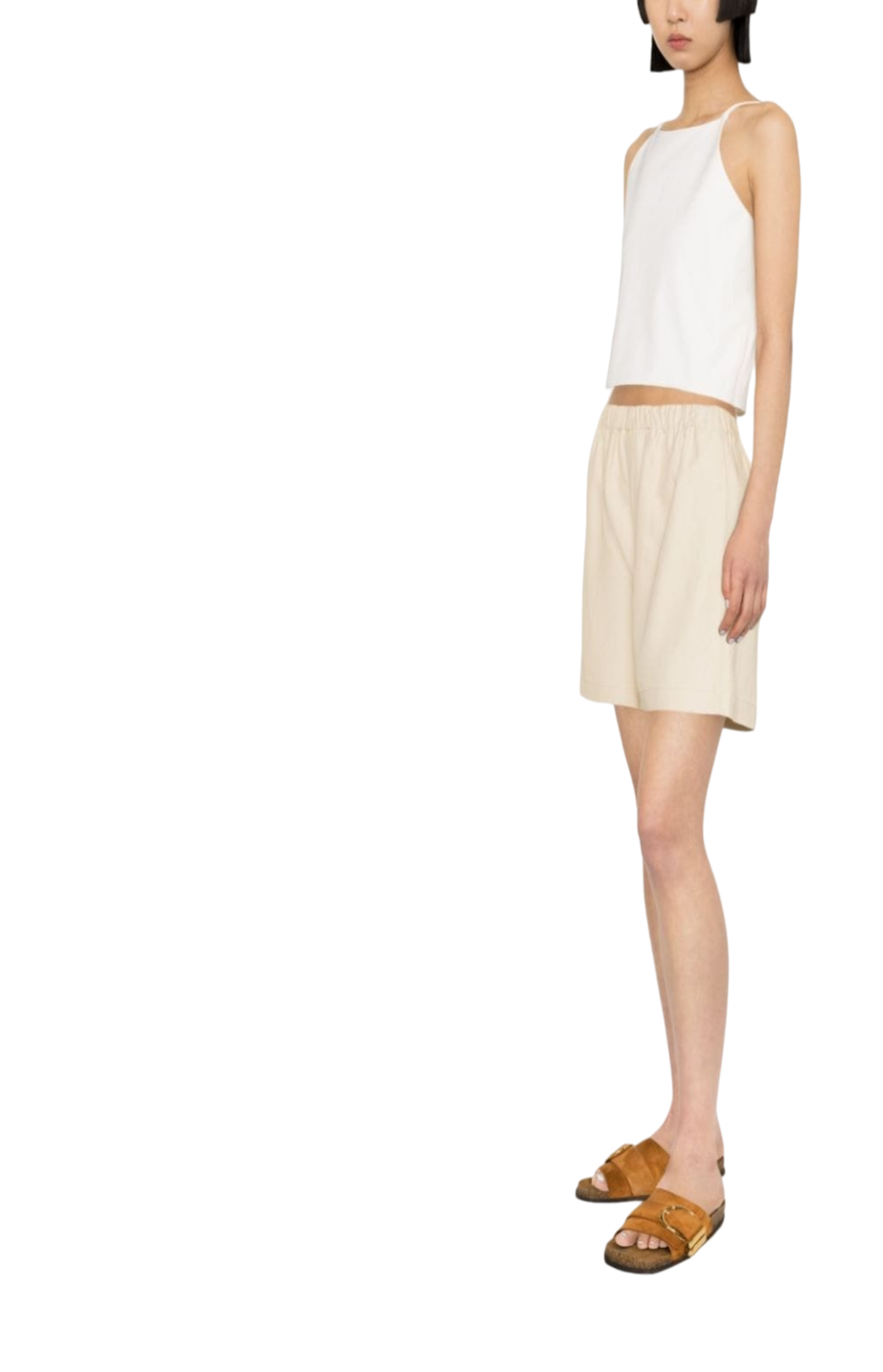 Load image into Gallery viewer, Elasticated-waistband shorts