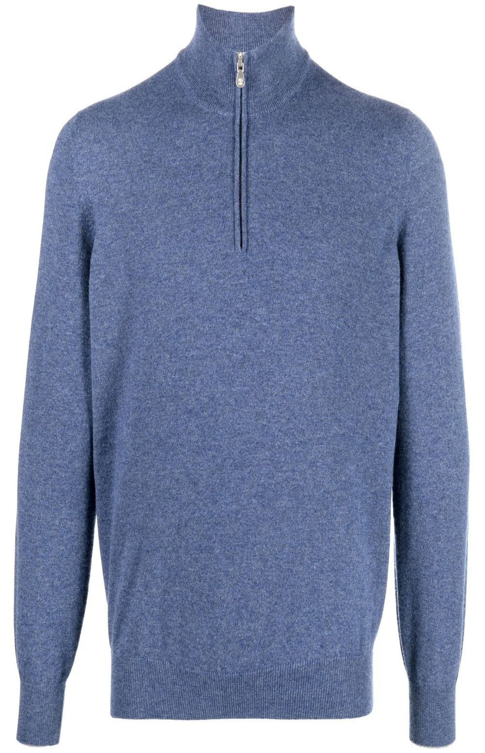 Knitted quarter-zip jumper