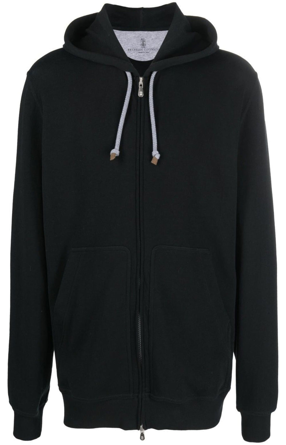 Hooded zip-up sweatshirt