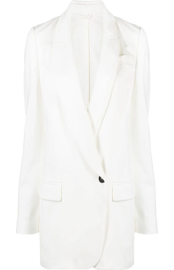 Peak-lapels blazer