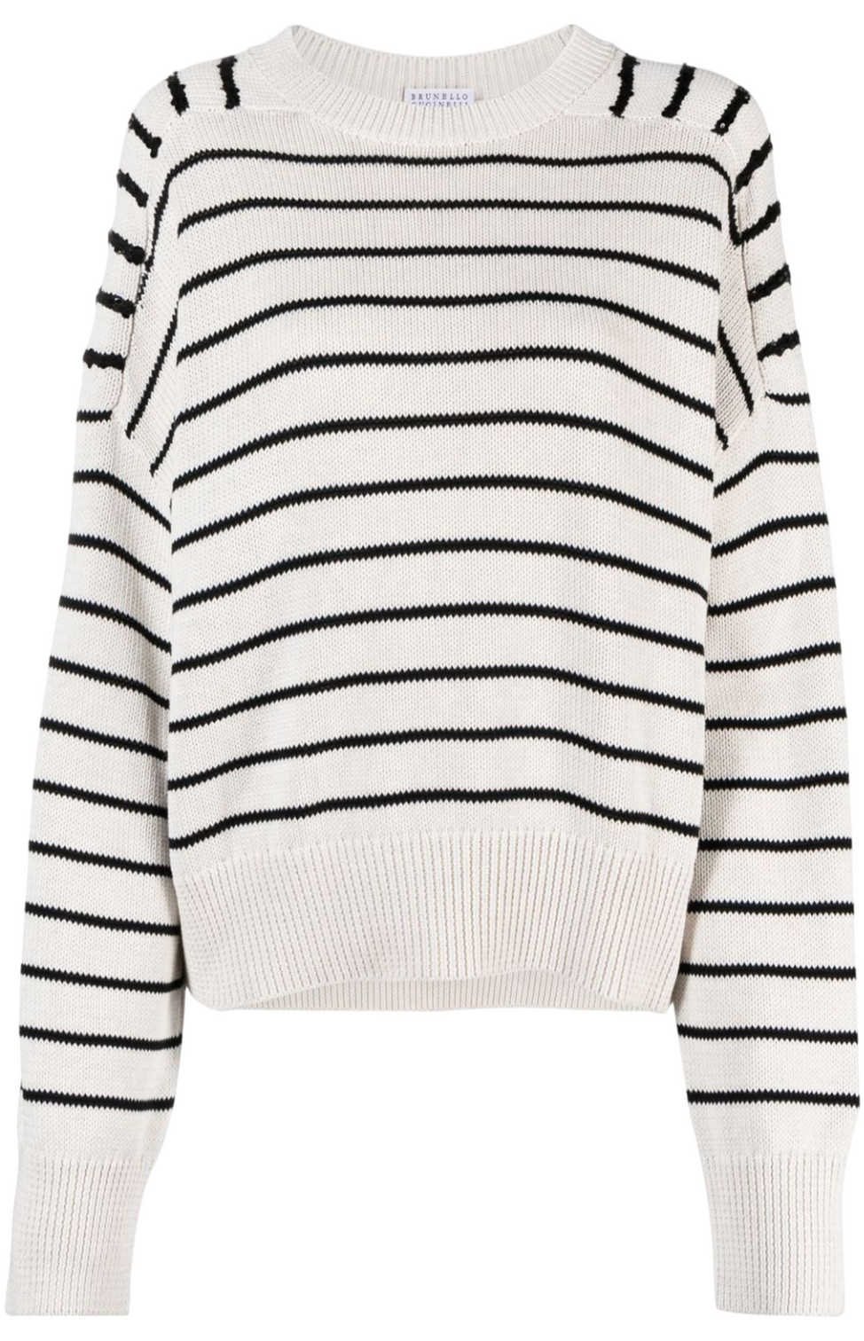 Striped cotton jumper