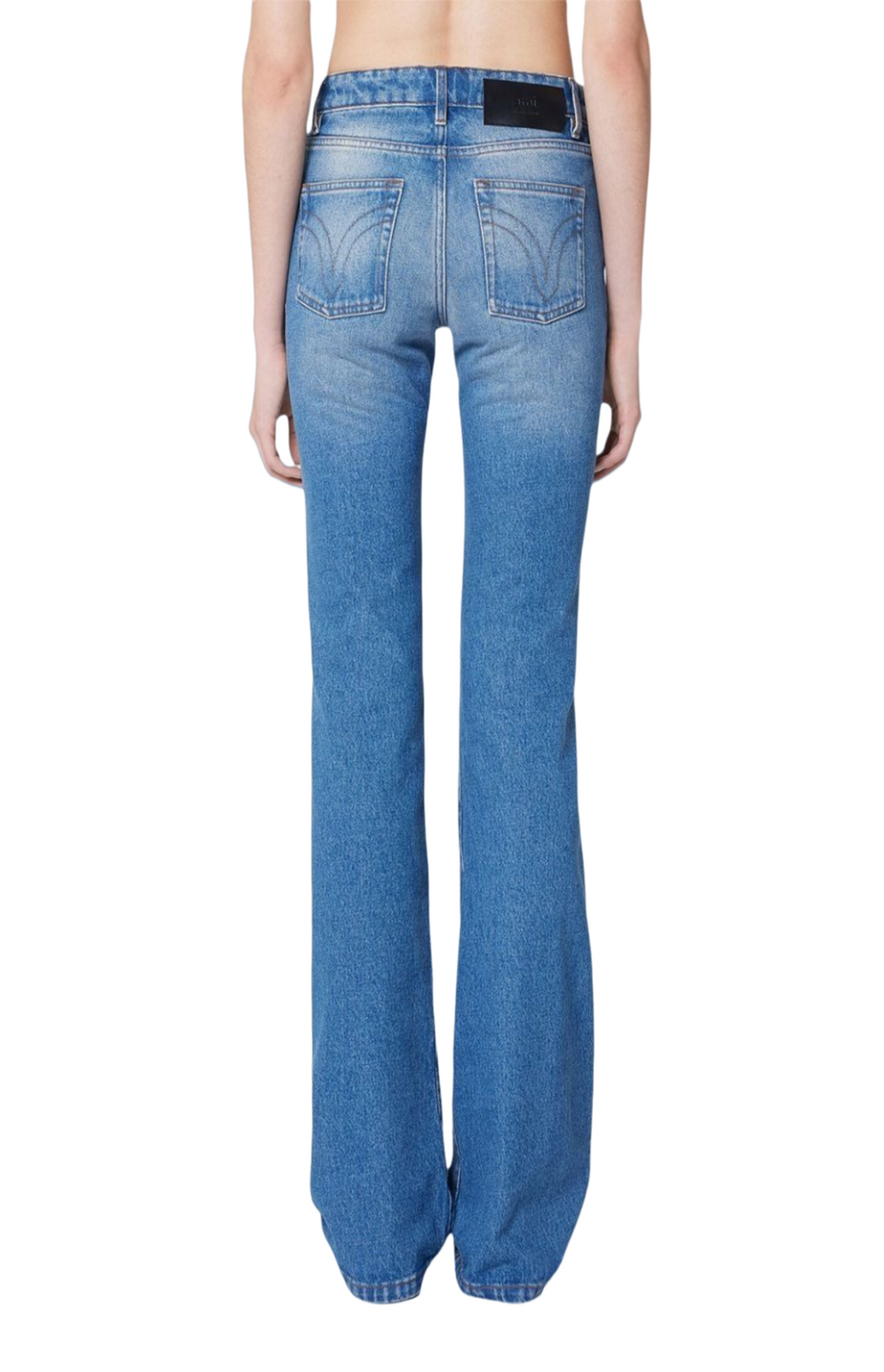 Low-rise bootcut jeans