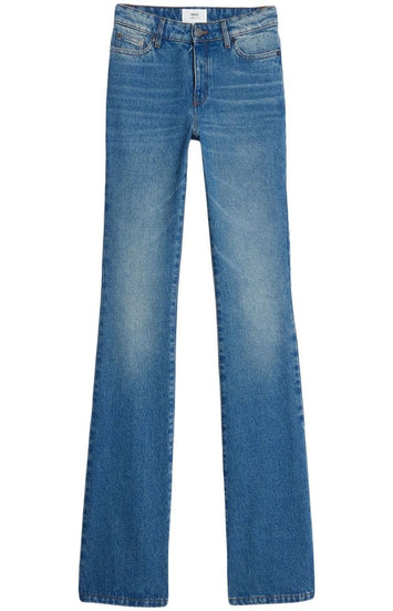 Low-rise bootcut jeans