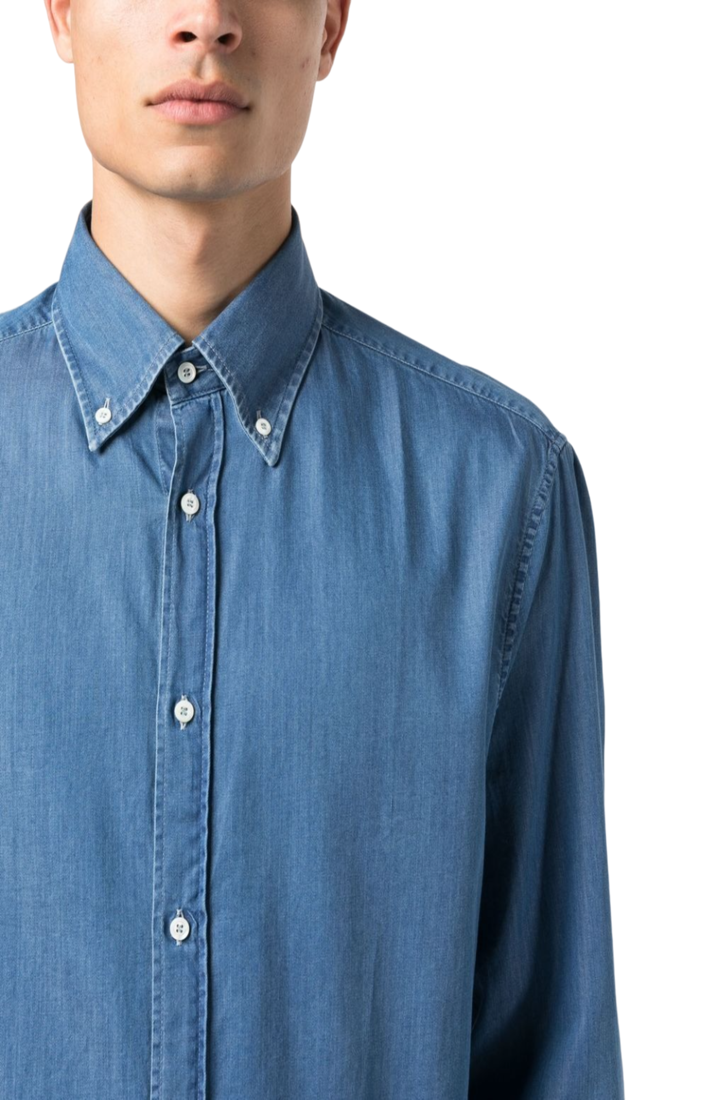 Load image into Gallery viewer, Long sleeve denim shirt