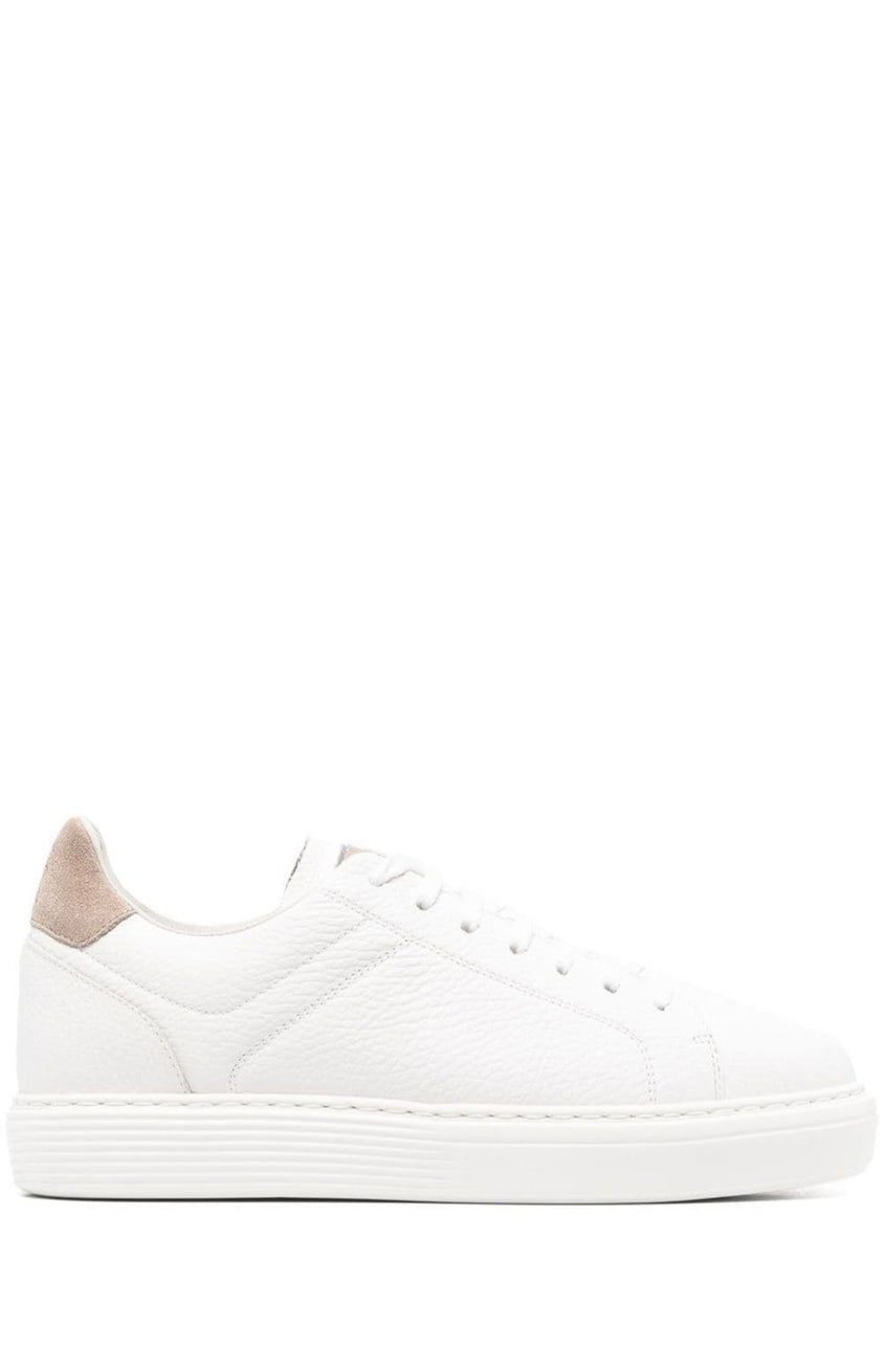 Panelled low-top sneakers