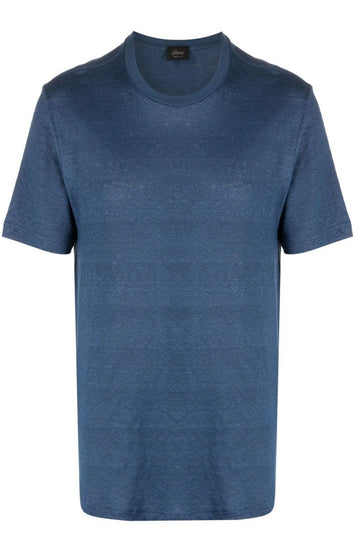 Short-sleeved linen T-shirt