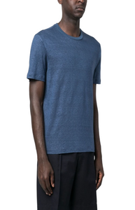 Short-sleeved linen T-shirt