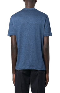 Short-sleeved linen T-shirt