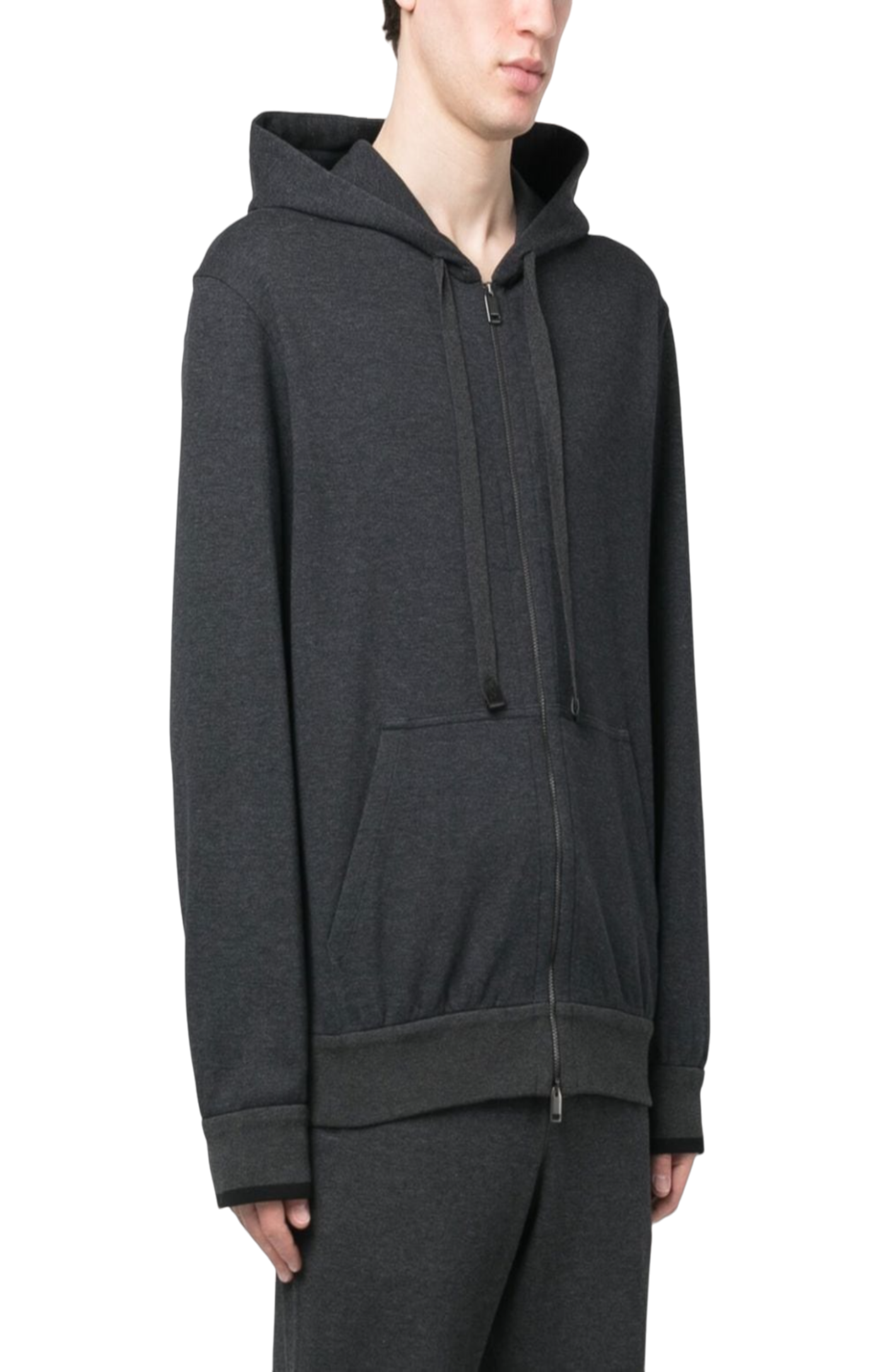 Load image into Gallery viewer, Zip-up long-sleeved hoodie