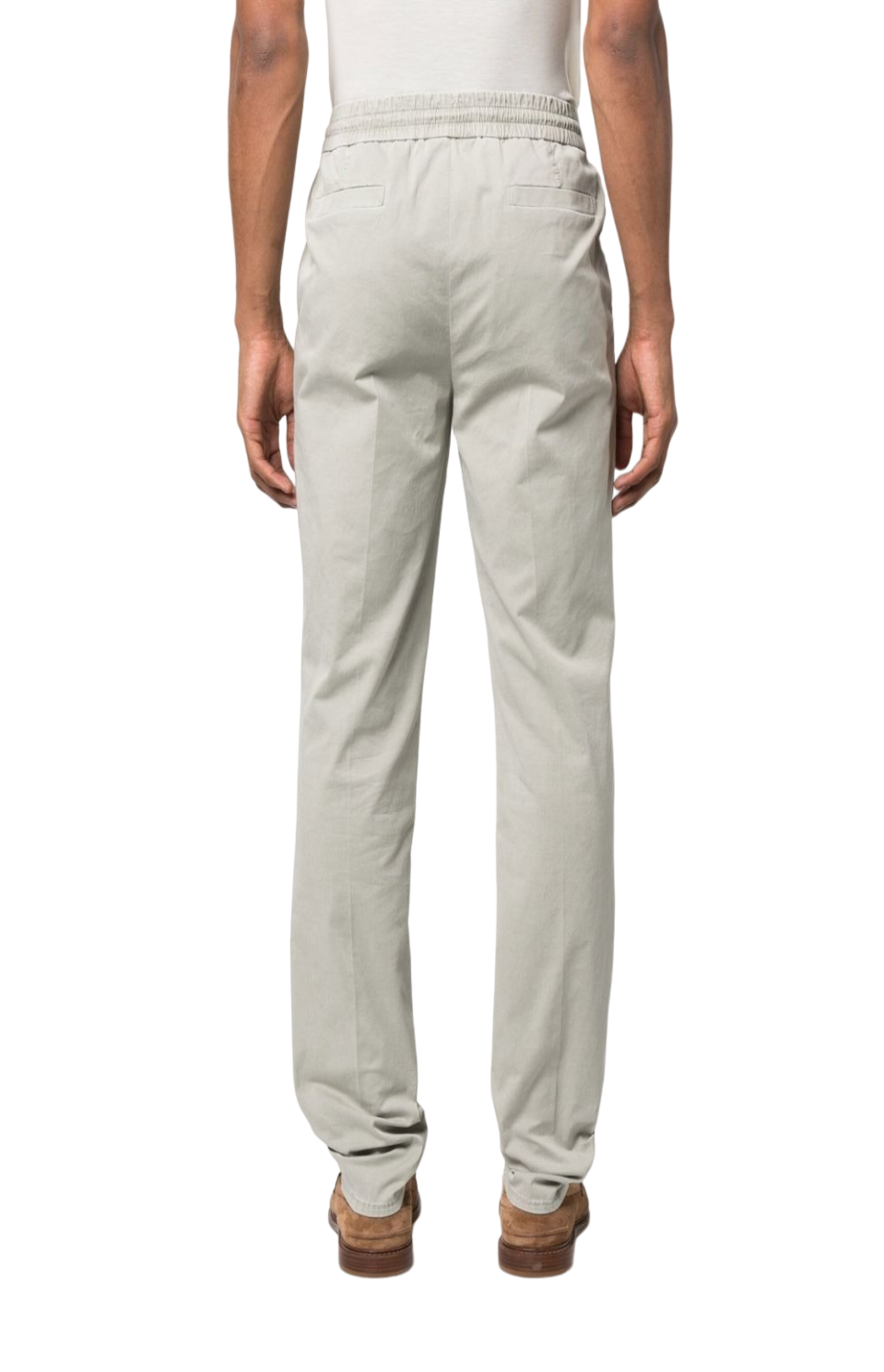 Load image into Gallery viewer, Drawstring-waist tapered trousers