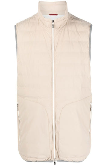 Quilted down-feather gilet