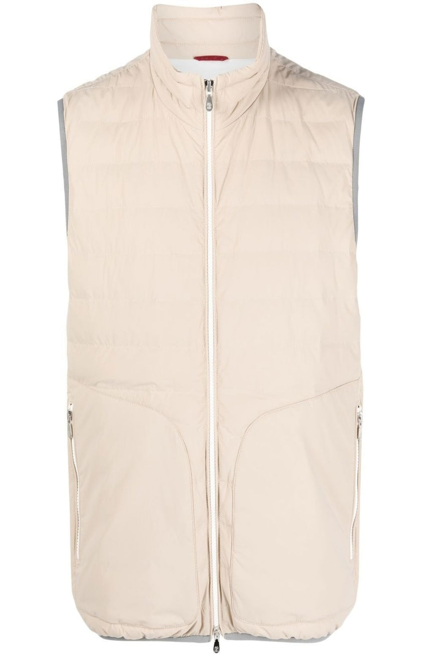 Quilted down-feather gilet