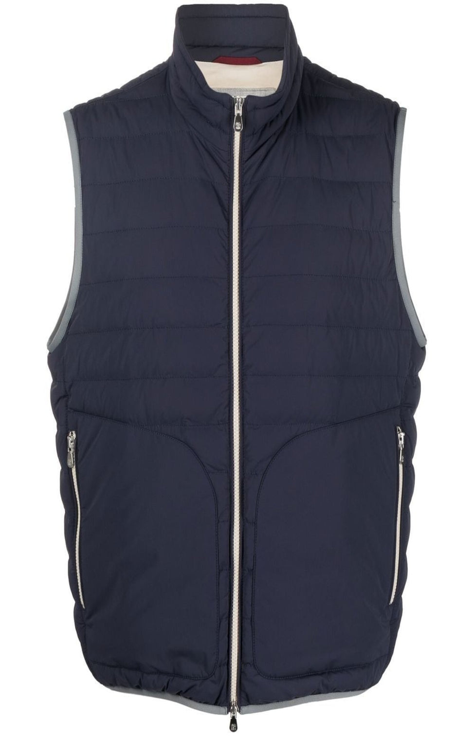 Zipped padded gilet jacket