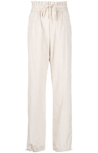 High-waisted tapered trousers