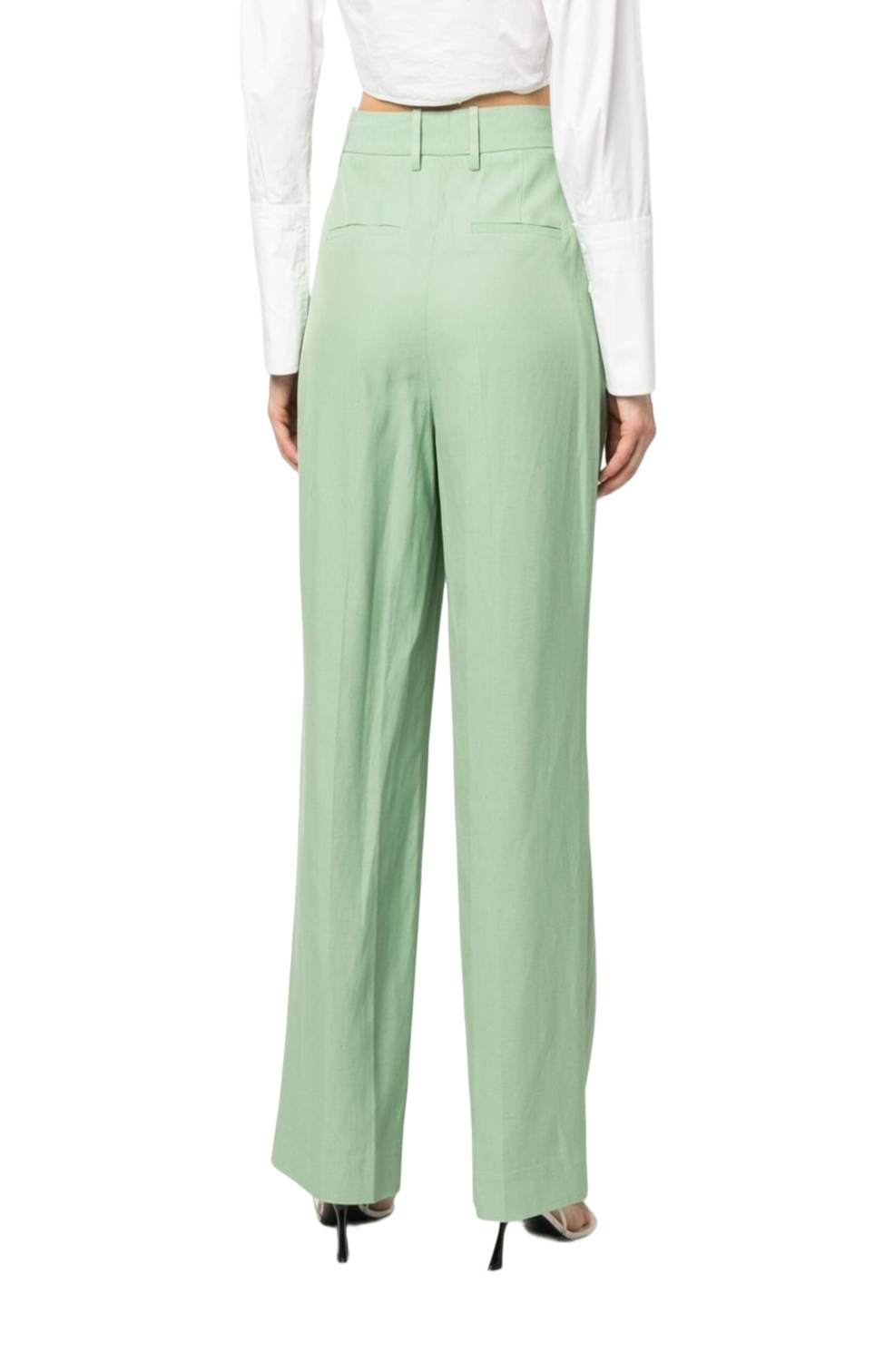 Straight-leg tailored trousers