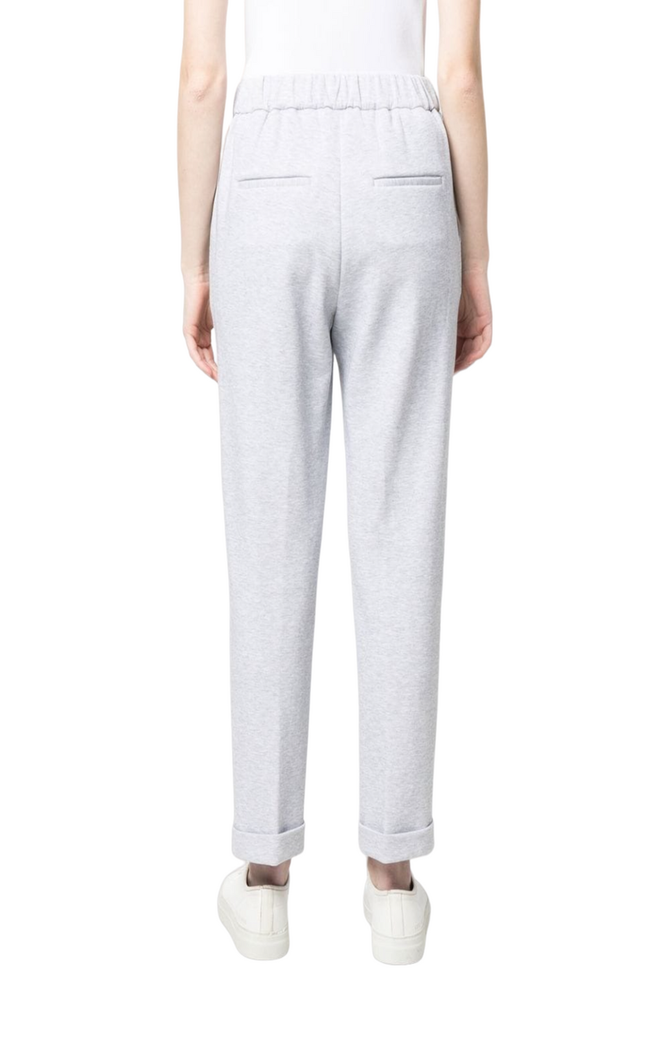 Turned-up track pants