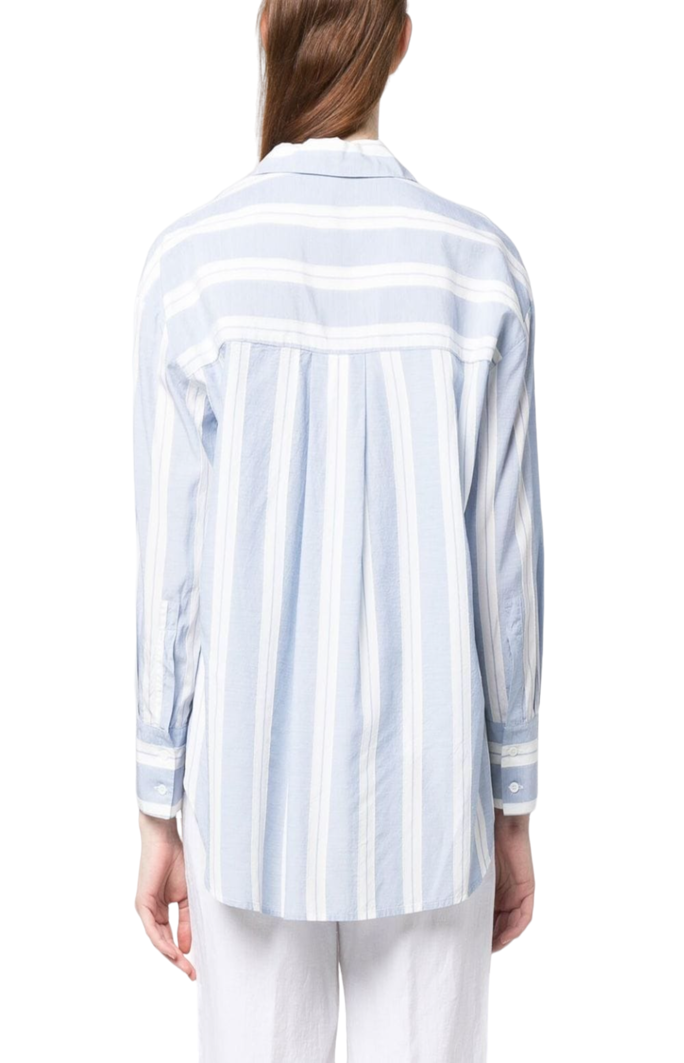 Load image into Gallery viewer, Striped spread-collar shirt