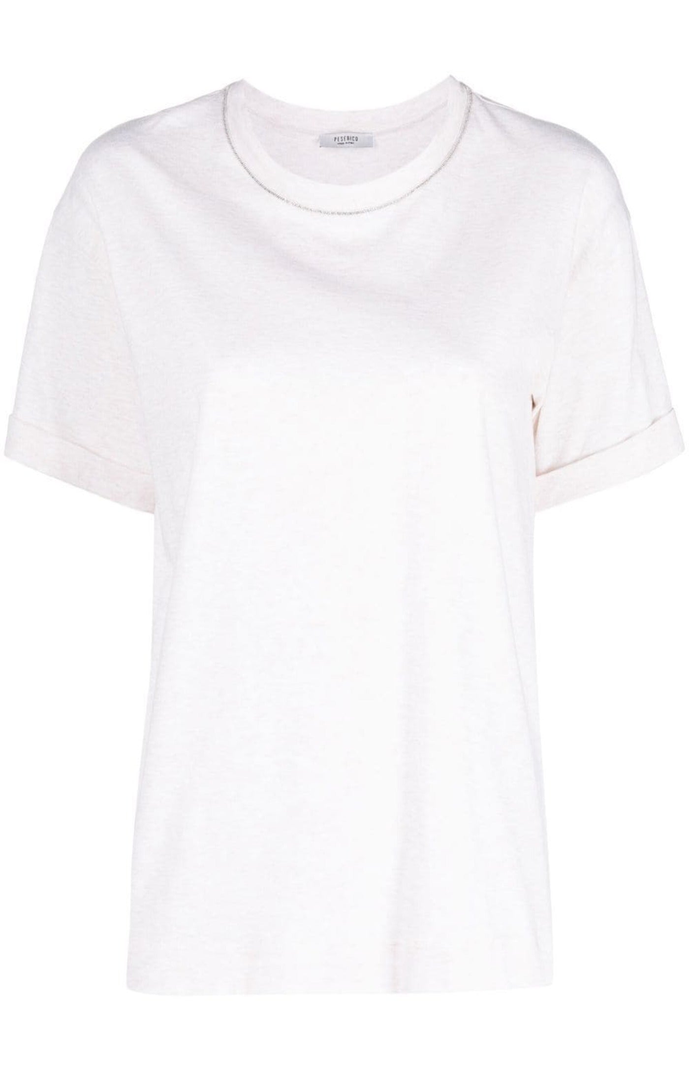 Load image into Gallery viewer, Contrast-trim T-shirt