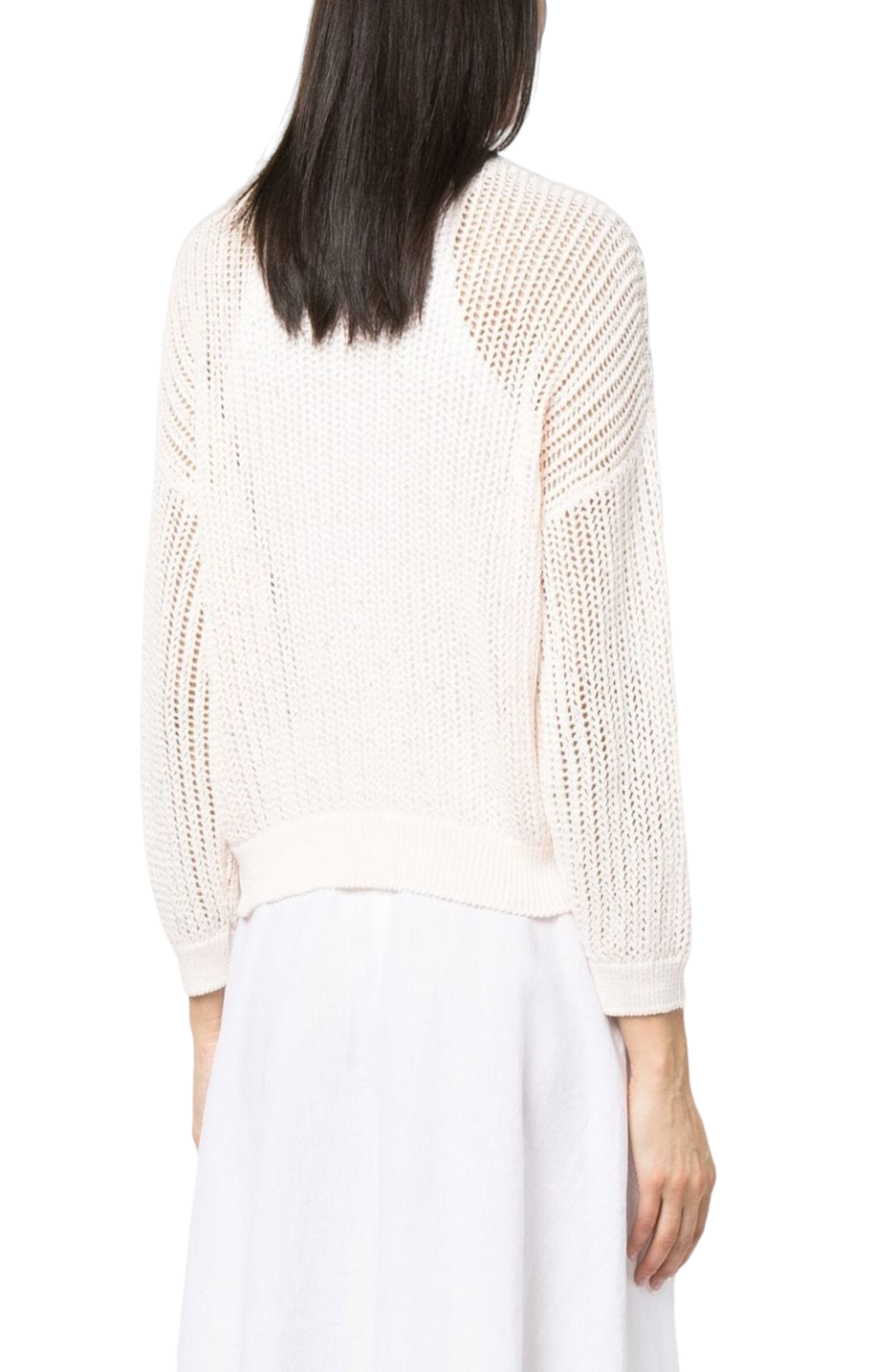 Load image into Gallery viewer, Open-knit cropped jumper